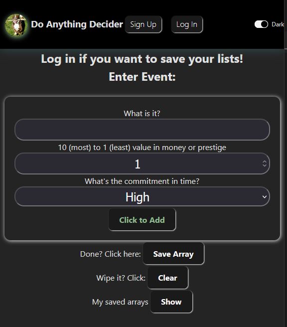 Do Anything Decider
